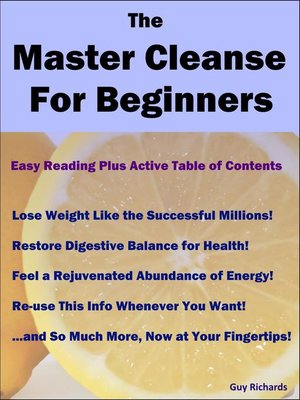 cover image of The Master Cleanse for Beginners